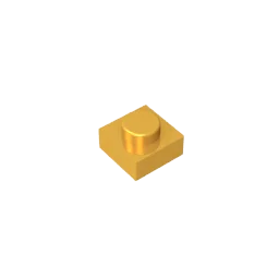 Gobricks GDS-501 Plate 1 x 1 | Compatible Building Blocks for DIY alternate view