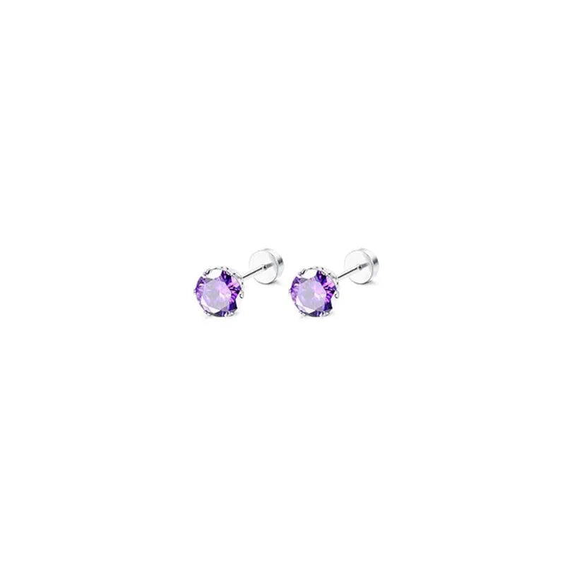 2pcs 20G Hypoallergenic Stud Earrings for Women Men, Stainless Steel Flatback Earri additional angle