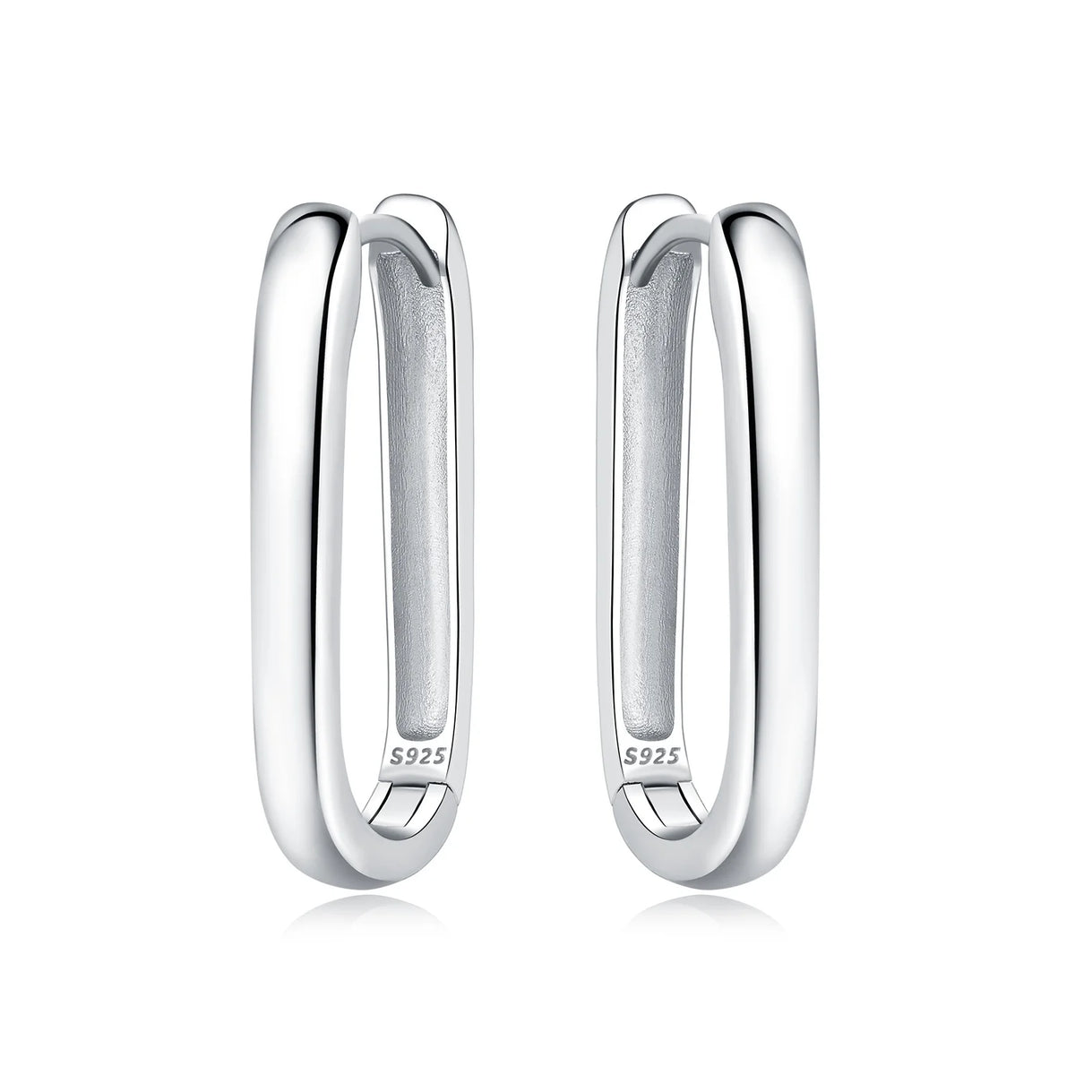 925 Sterling Silver Simple Versatile Earrings Jewelry Versatile Hoop Earrings For Wom alternate view