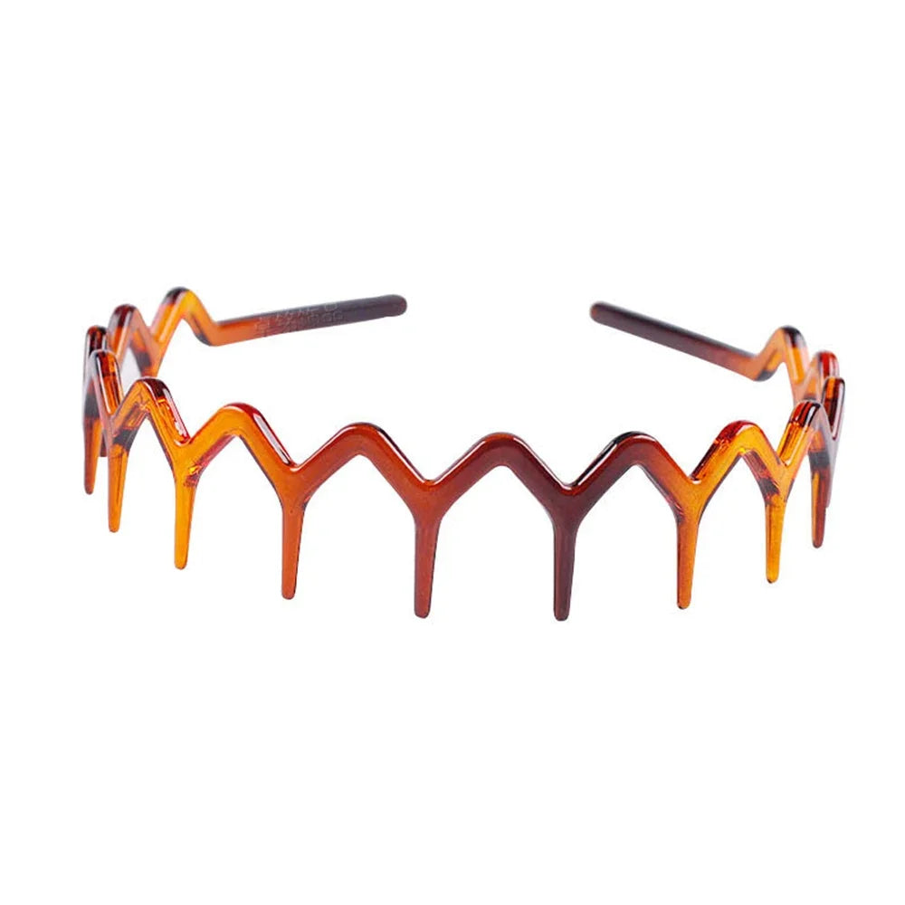 Fashion Acetate Headband BLOND HAVANA Color Matching Hair Band Wide Headband Women Gir close-up view