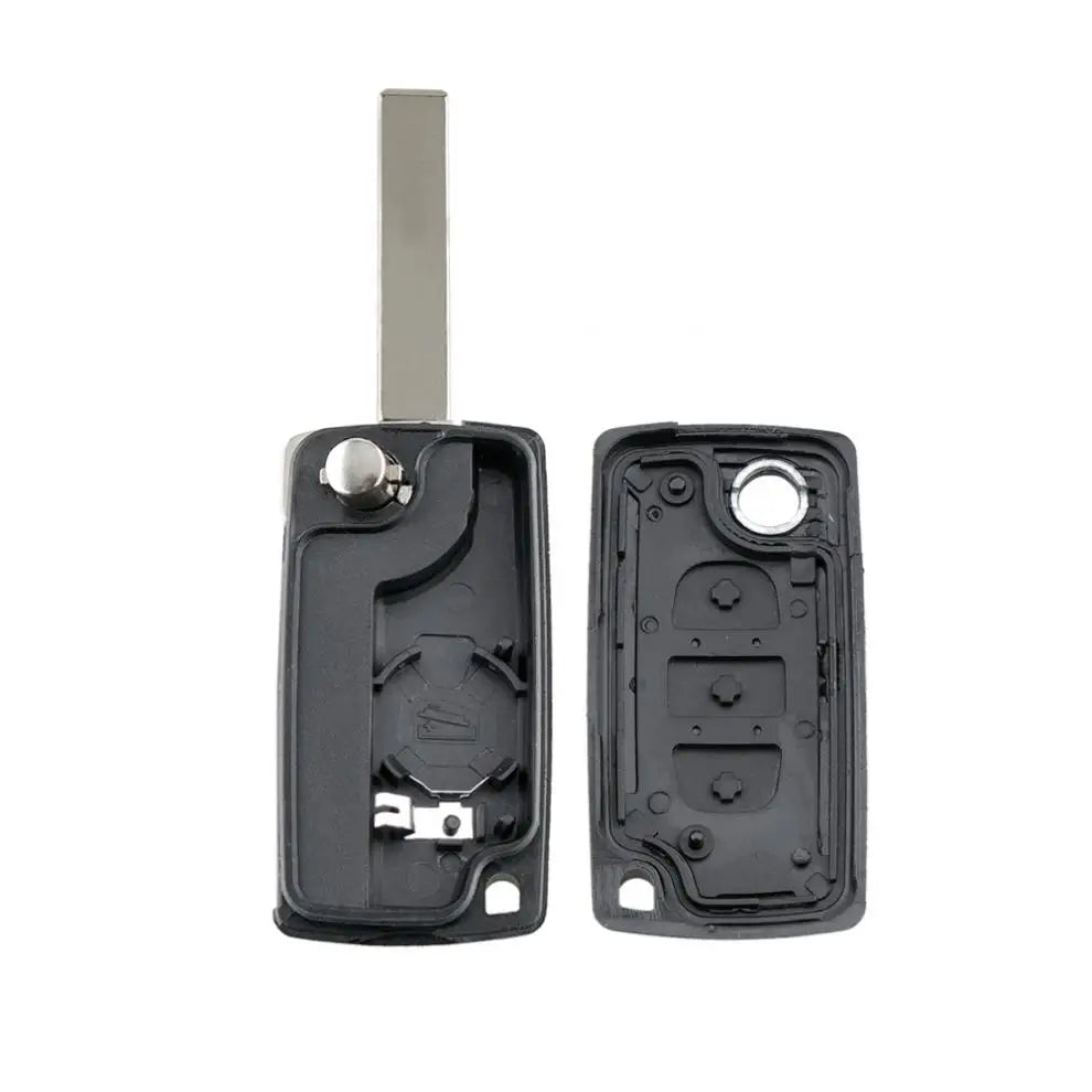Flip Key Shell Case for Peugeot 207 307 308 407 Citroen C2 C3 close-up view