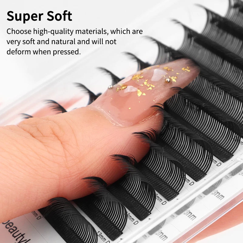 Winky Beauty 5D Flora Lashes 0.07mm Easy Fan Eyelash Extensions | Premade Volume 12 R lifestyle view