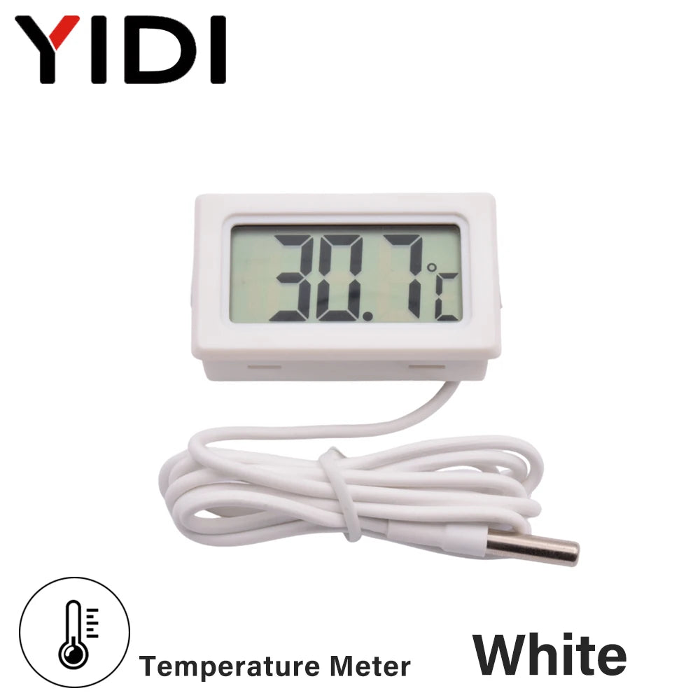 Mini LCD Digital Thermometer Hygrometer | Temperature Humidity Monitor for Incubator A close-up view