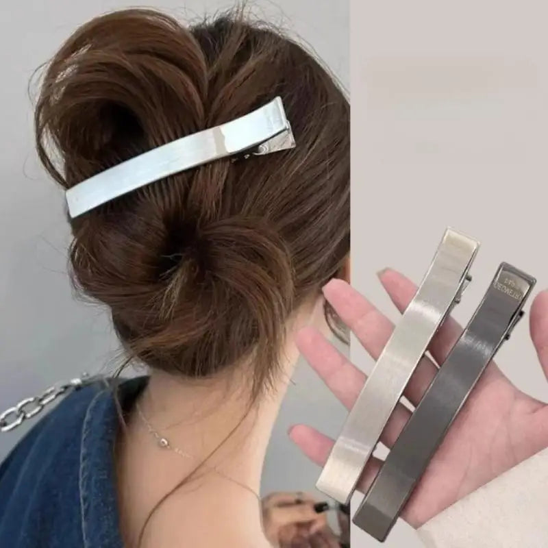 1/5Pcs Bangs Duckbill Clip Korean Women Elegant Hair Clips Barrettes For Girls Metal Hair Claws Hairpin Ponytail Accessories