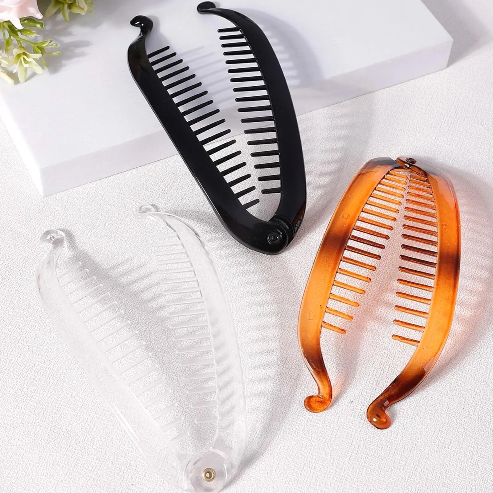 Banana Hair Clip Barley Twist Claw Clip 15CM Women Girls alternate view