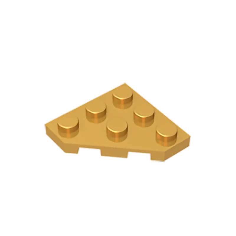 Gobricks GDS-556 Wedge Plate 3 x 3 Cut Corner | Compatible Building Block for DIY