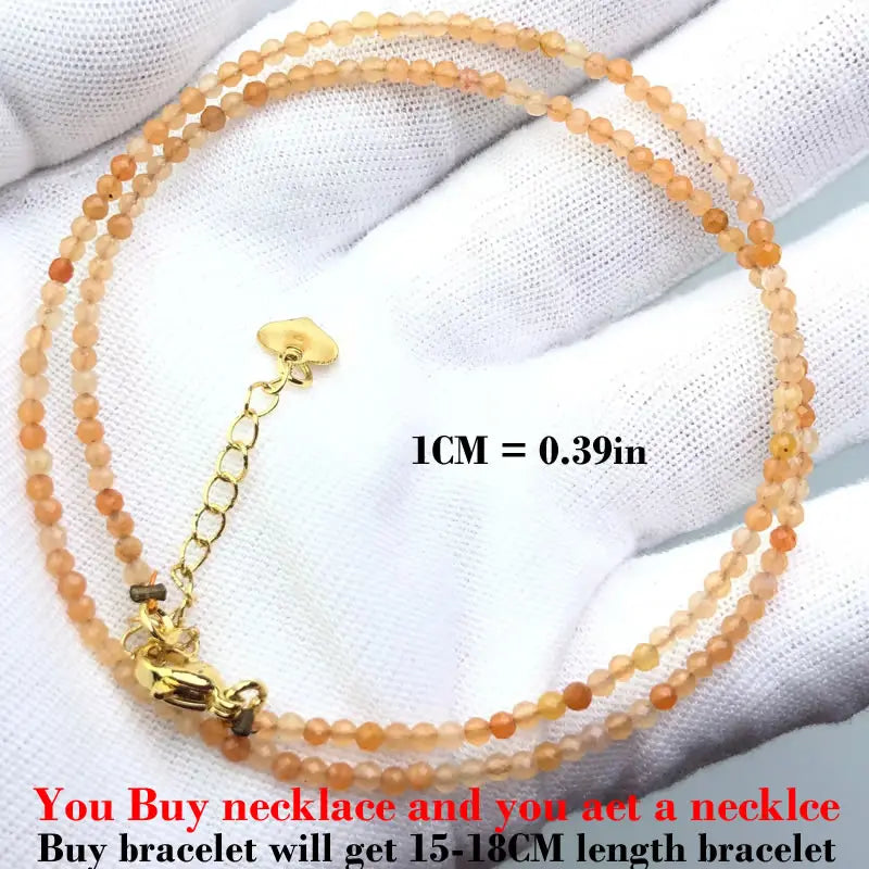 Fashion Faceted 2mm Beads Necklace Mini Natural Stone Amethysts Quartzs Agat Choker M alternate view