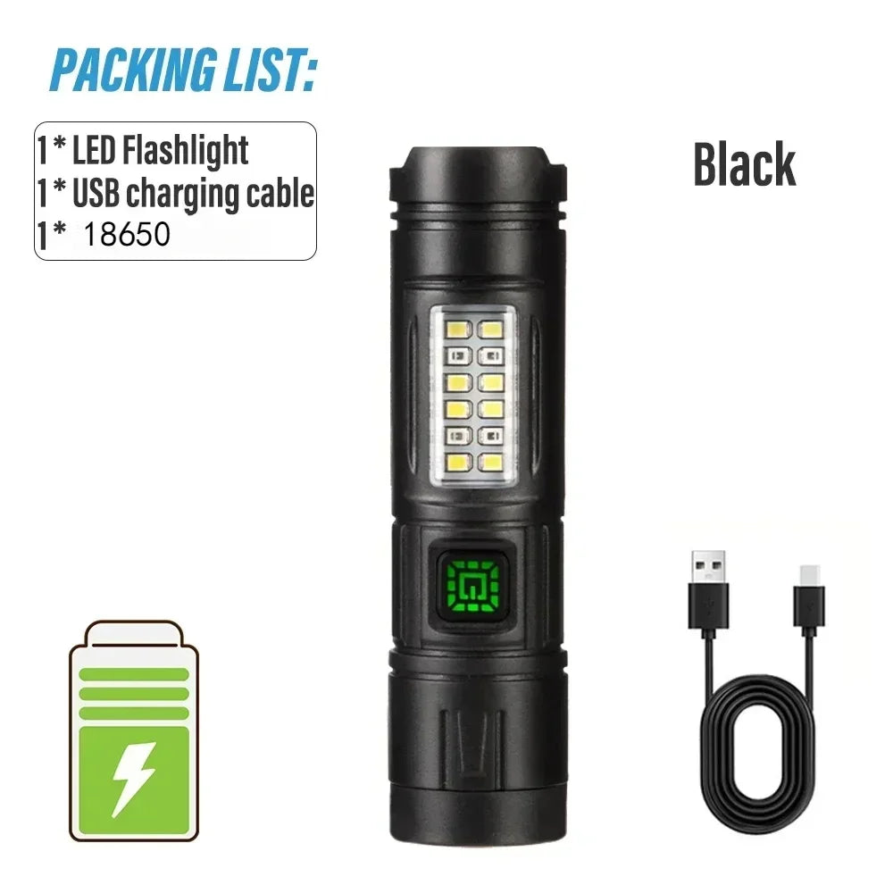 Rechargeable LED Flashlight 600 Lumen | Waterproof Camping & Emergency Torch alternate view