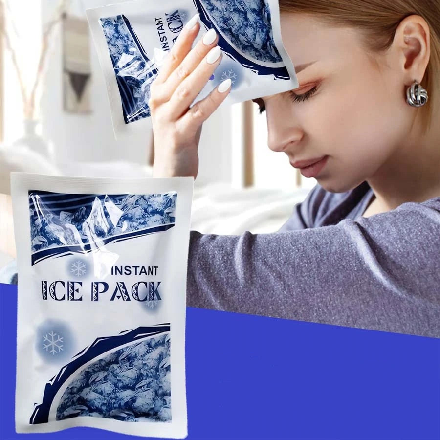 Instant Cold Pack Disposable Ice Packs for Injuries Swelling Inflammation | First Aid close-up view