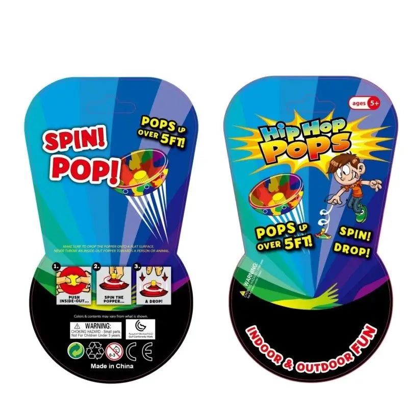 1PC-Novelty Camouflage Bounce Rubber Popping Bowls Children Toys Elastic Hip Hop Jumps Fidget Toys O