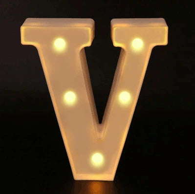 16cm Letter LED Night Light | Alphabet Luminous Decorative Lamp for Party alternate view