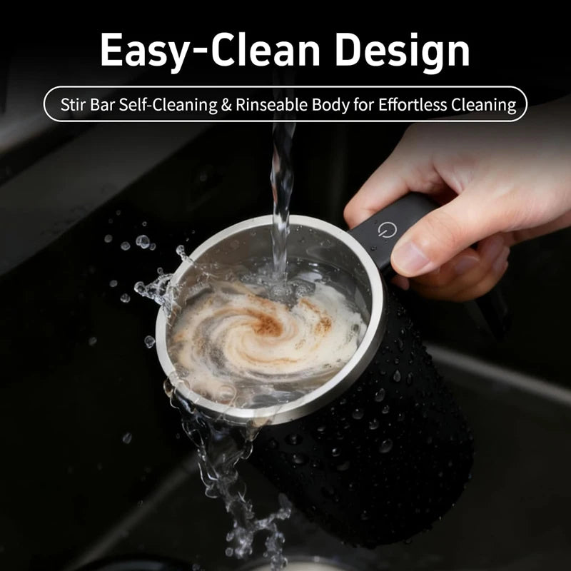 380ML Electric Coffee Self Mixing Mug IP67 Waterproof Coffee Stirring Mug USB Chargin lifestyle view