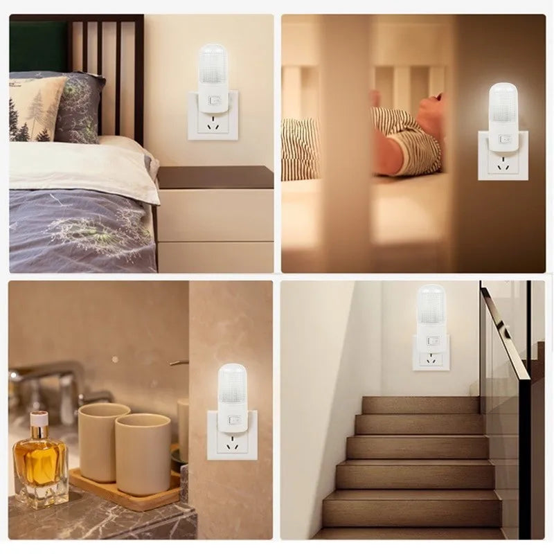 LED Night Light for Bedroom | Energy-Saving Plug-in Lamp for Kids, Living Room, Hallwa close-up view