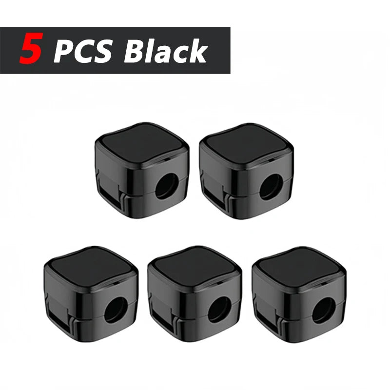 iLMH Non-magnetic Strong Cable Clips Adjustable Cord Holder, Adhesive Under Desk Mgmt alternate view