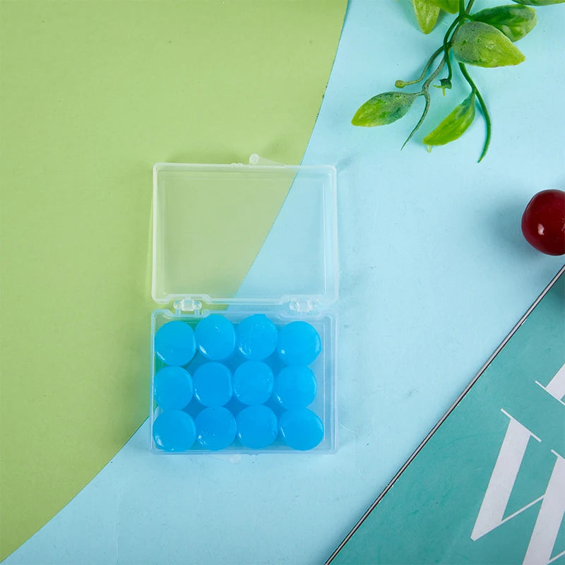 12 Pack Silicone Ear Plugs | Reusable Noise Reduction for Sleep, Swim, Study, and Wor alternate view