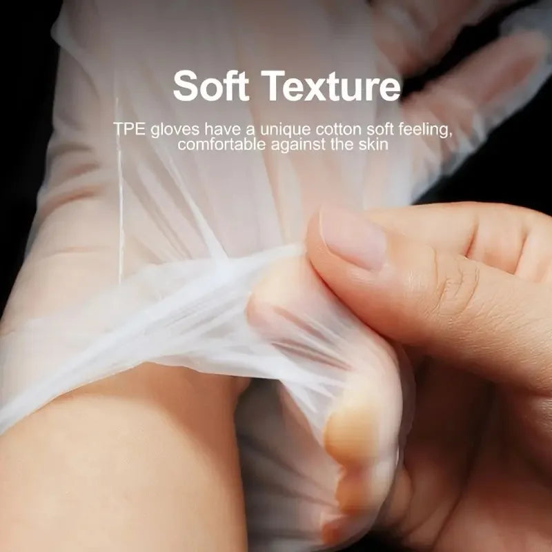 TPE Gloves Kitchen Bathroom Restaurant Camping Travel Waterproof Oil-Proof Household Cle detail view