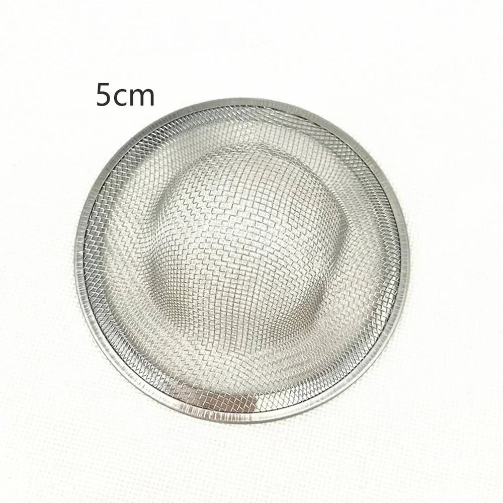5/7/9/11cm Sink Mesh Strainer Kitchen Water Sink Filter Stainless Steel Bathroom Floor close-up view