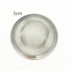 5/7/9/11cm Sink Mesh Strainer Kitchen Water Sink Filter Stainless Steel Bathroom Floor close-up view