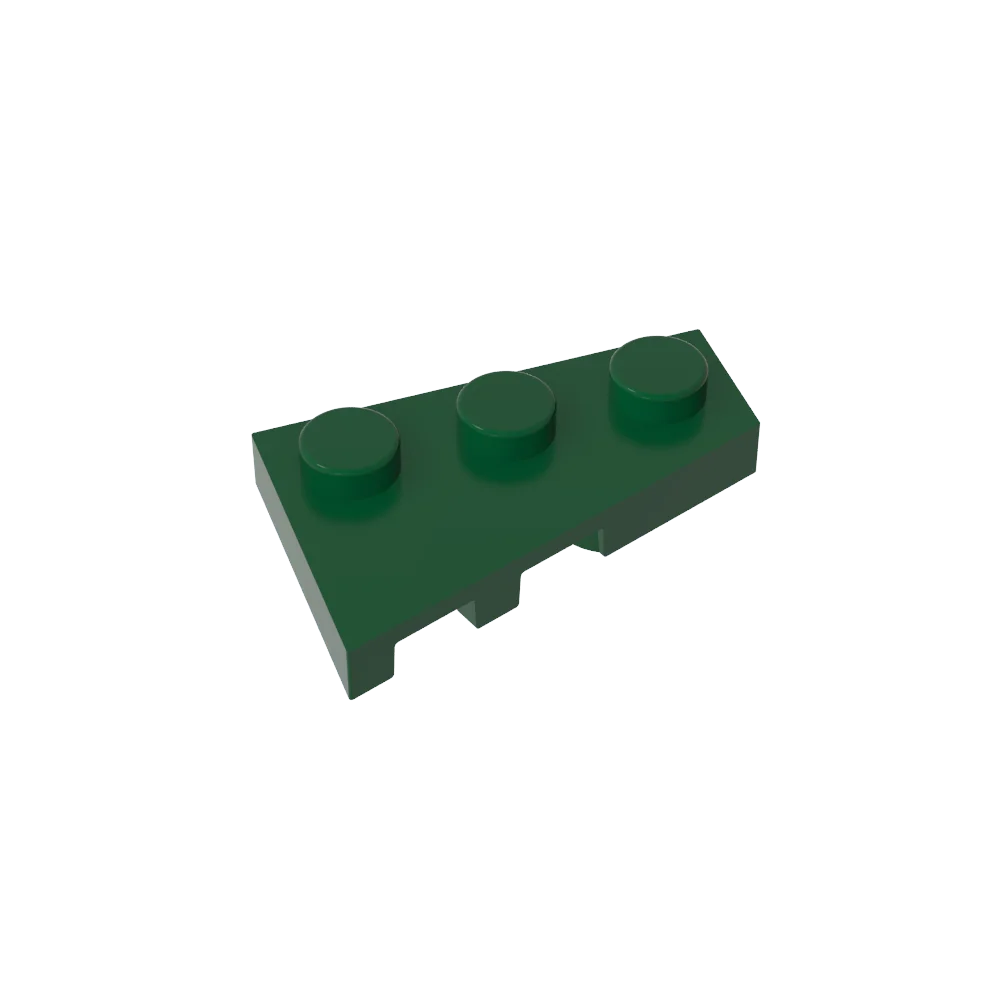 Gobricks GDS-547 Wedge Plate 3 x 2 Right | Compatible Building Block for DIY Creations close-up view