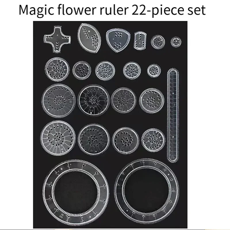Creative Gears Geometry Spirograph Drawing Stencils Set Painting Template Art Crafts lifestyle view