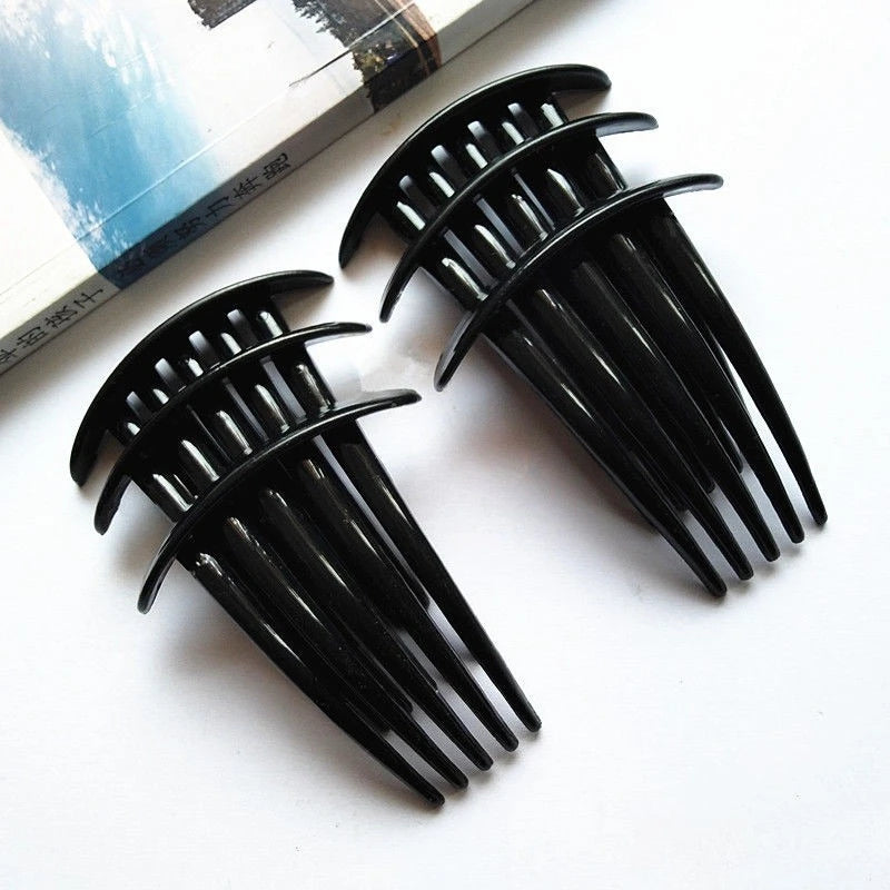 5/7 Teeth Plastic Hair Clip for Women Vintage Hair Combs Magic Comb Hair Clips Korean Styling Tools Creative Headwear Black Gift