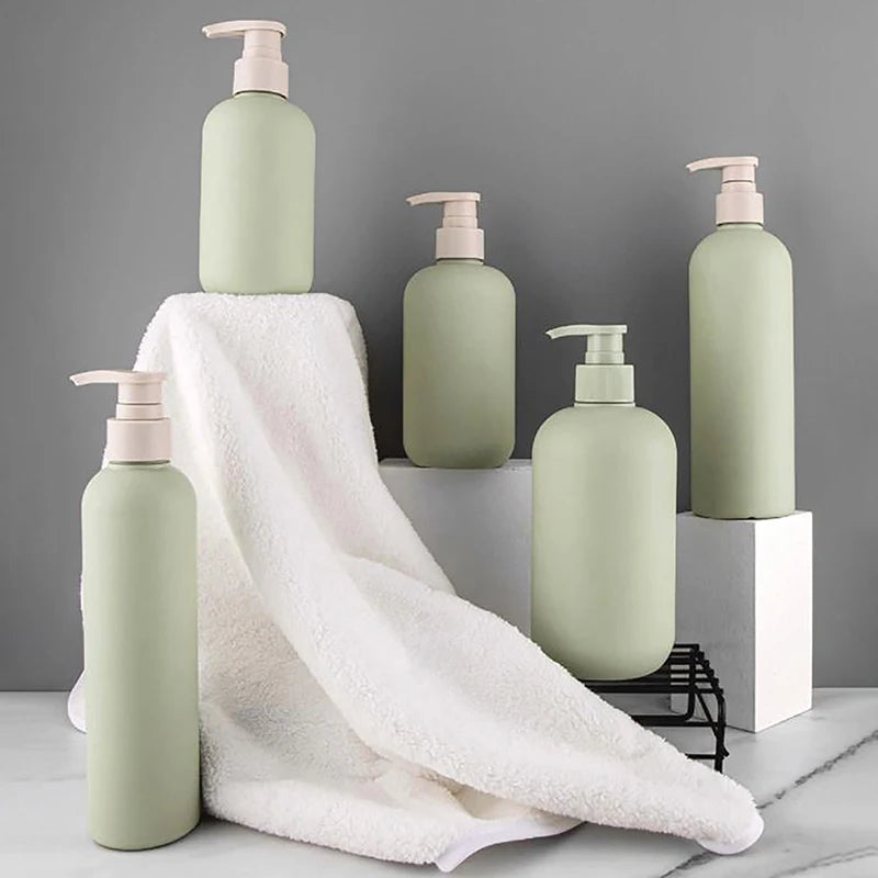 Refillable Foaming Soap Dispenser | Rustproof Plastic Shampoo and Shower Bottle for K alternate view