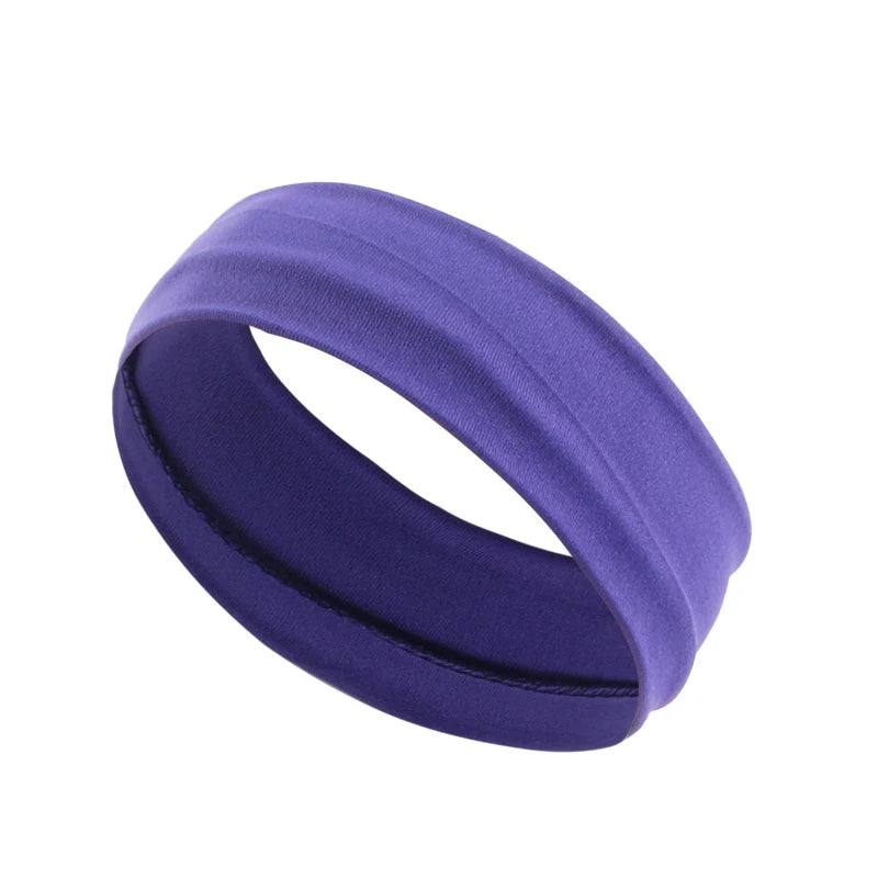Men Sport Elastic Headbands Thick Non-Slip Sweatband Sports Gym Headband Women Men Br alternate view
