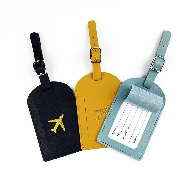 Label Luggage Boarding Case Label Name Address Clip Travel lifestyle view