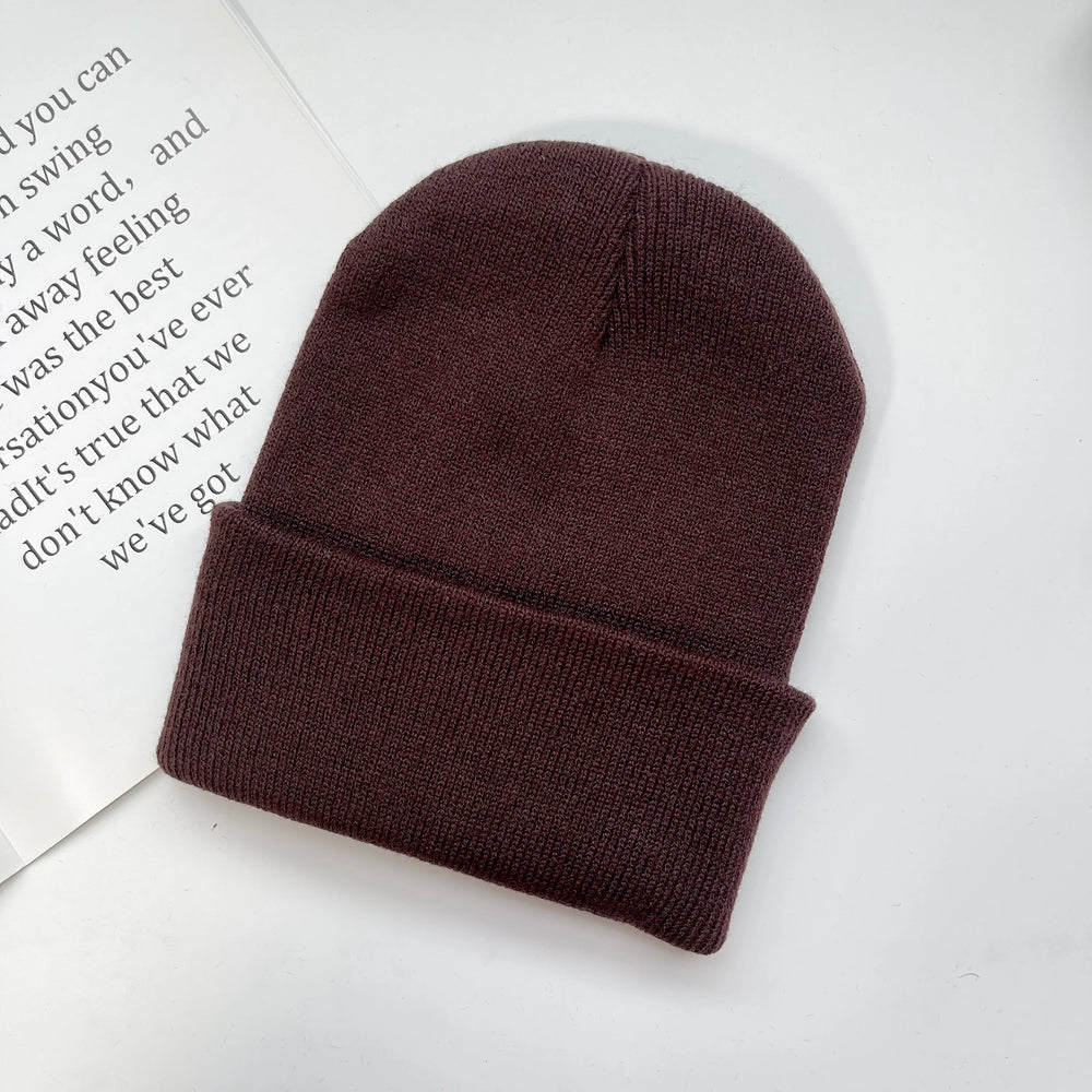MLFO Colorful Knit Beanie with Ear Flaps | Unisex Winter Hat close-up view