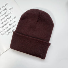MLFO Colorful Knit Beanie with Ear Flaps | Unisex Winter Hat close-up view