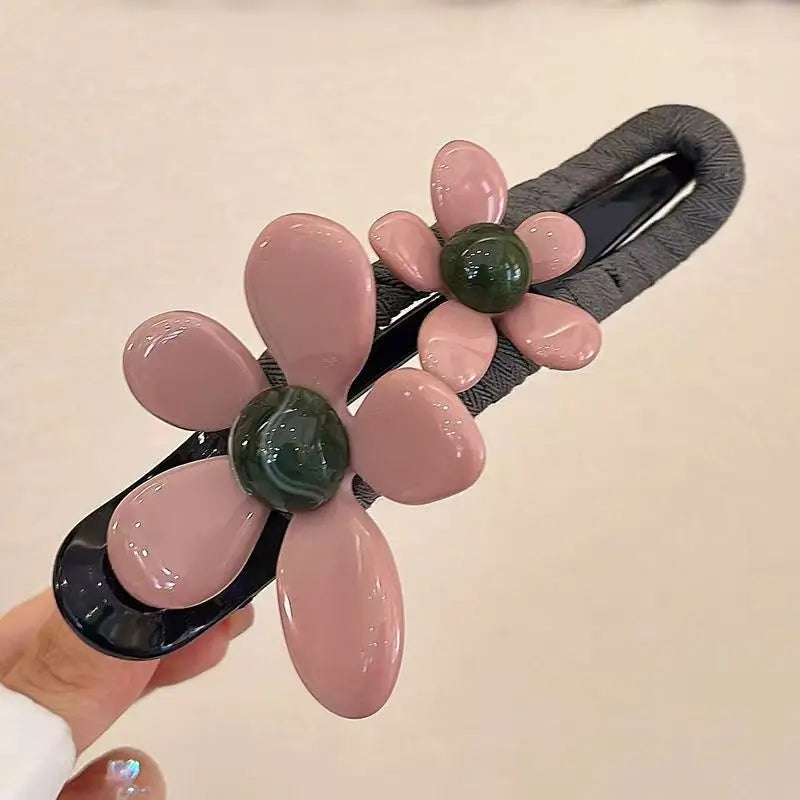 Fashion Flower Hairpin Hair Accessories Premium Duckbill Clip Hair New Headgear Headwear Girls Kids Hair Accessories