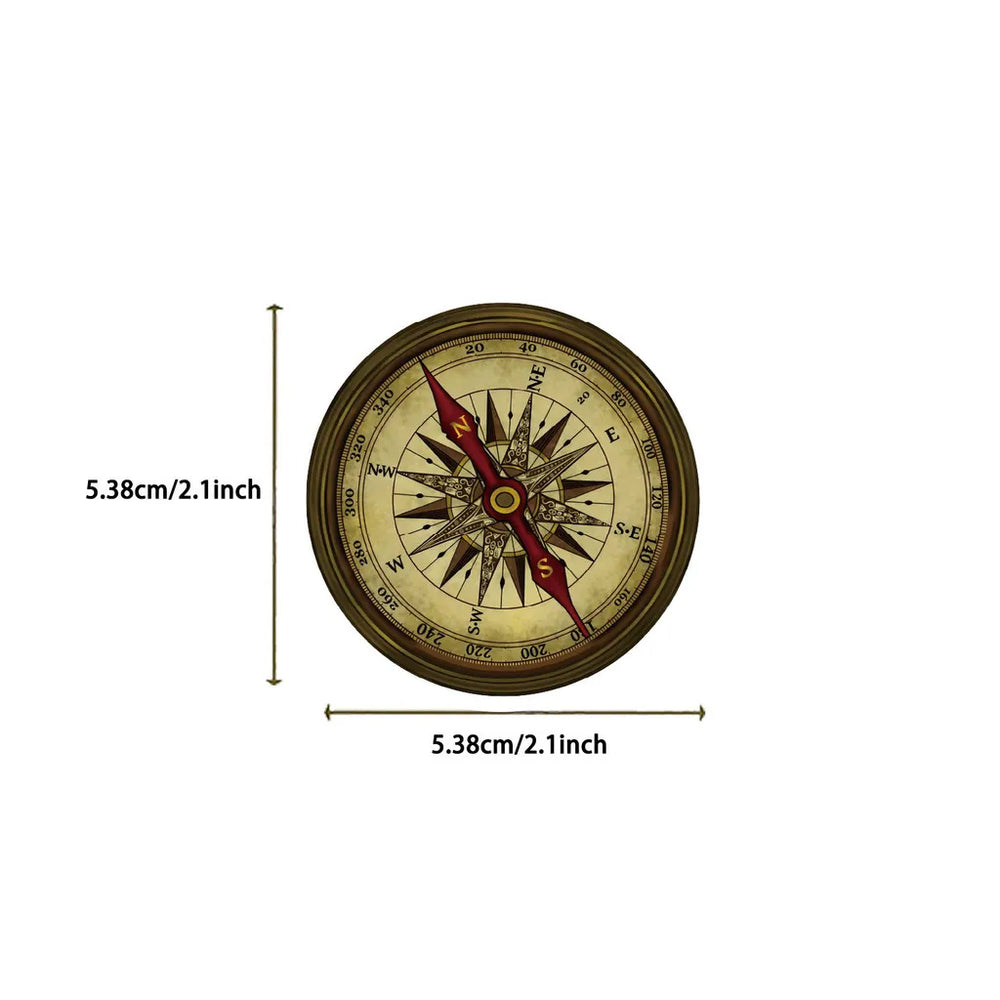 50 Pcs Travel Clock Map Graffiti Stickers | Waterproof Decals for Bike Laptop Pencil lifestyle view