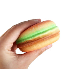 Squishy Hamburger Stress Ball | Sensory Toy for Stress and Anxiety Relief close-up view