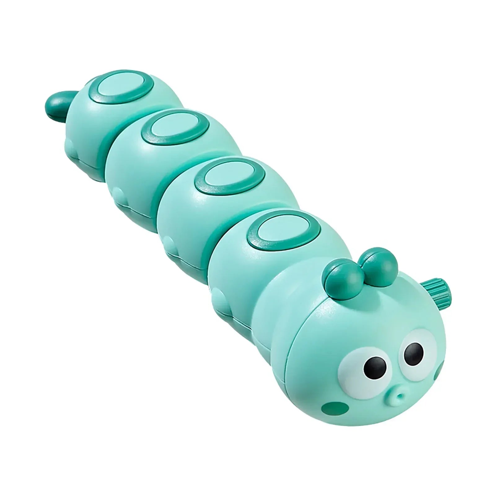 Cartoon Clockwork Caterpillar Crawling Toys Parent Child Interactive Cute Animal Baby close-up view