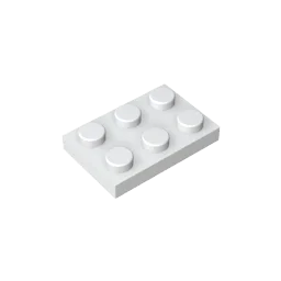 Gobricks GDS-510 Plate 2 x 3 | Compatible Building Block for DIY Projects detail view