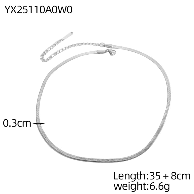Dainty Gold Layered Bead Chain Necklace | Stainless Steel Star Pendant Jewelry alternate view