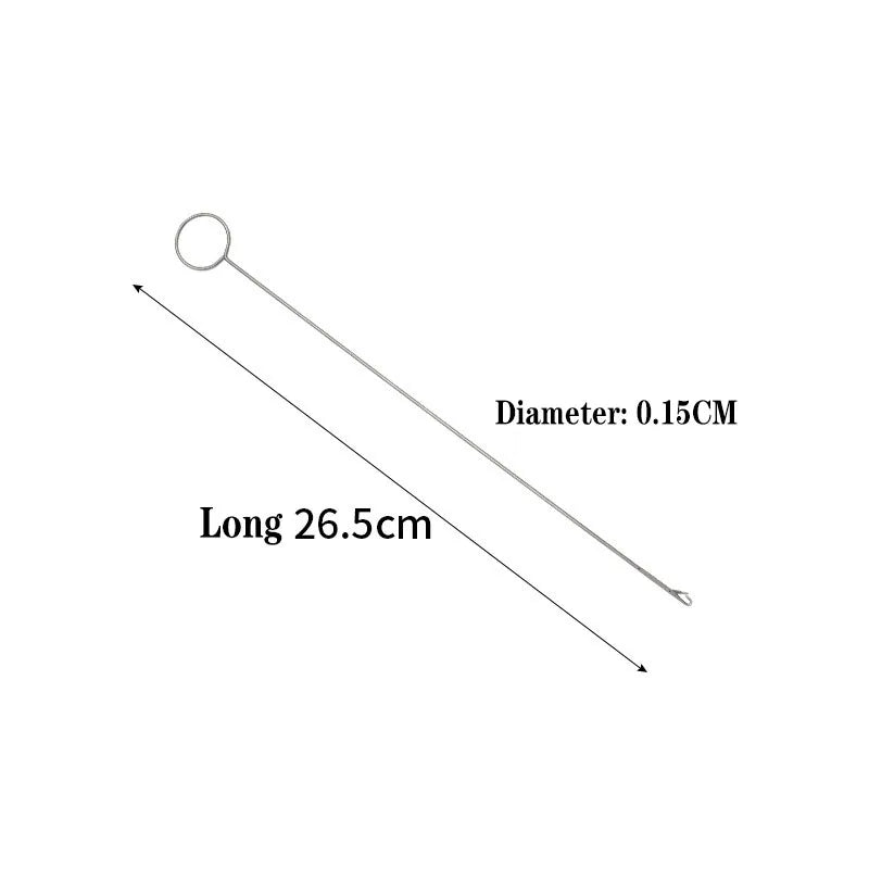 1/2PCS Metal Sewing Crochet Hook Loop Turner Fabric Tubes Strap Belt Strips Handmade D close-up view