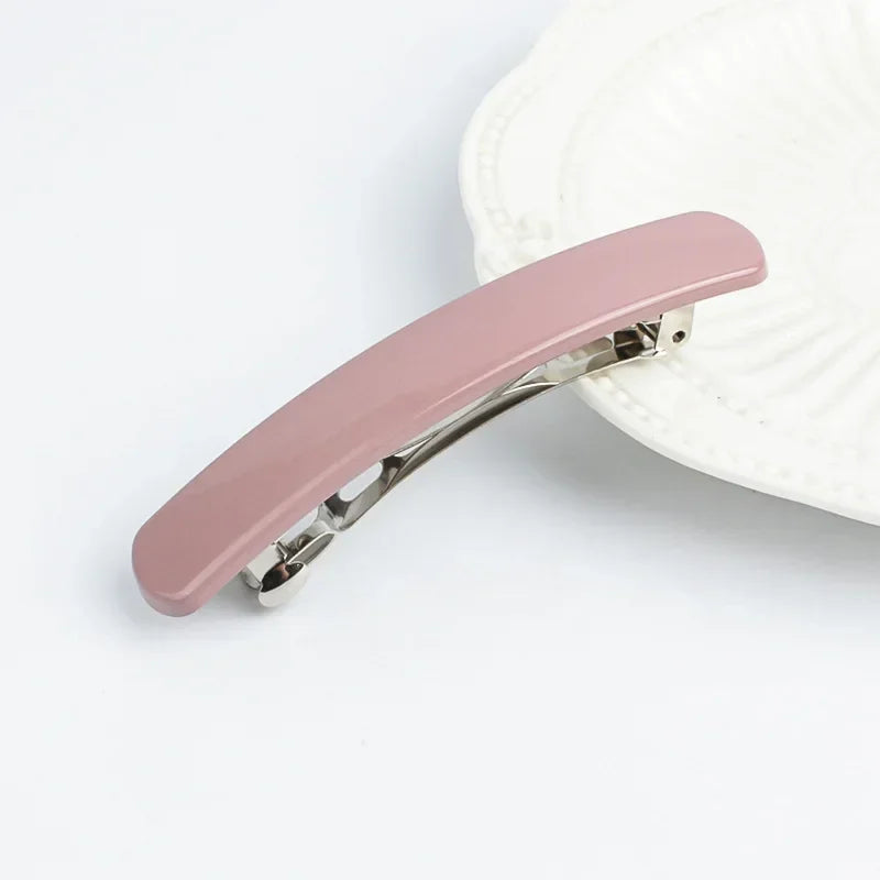 Frosted Back of The Head Hair Clips Headdress Female Lady Simple Large Hair Clip Spring Clip Hair Styling Hairpin Korean Fashion