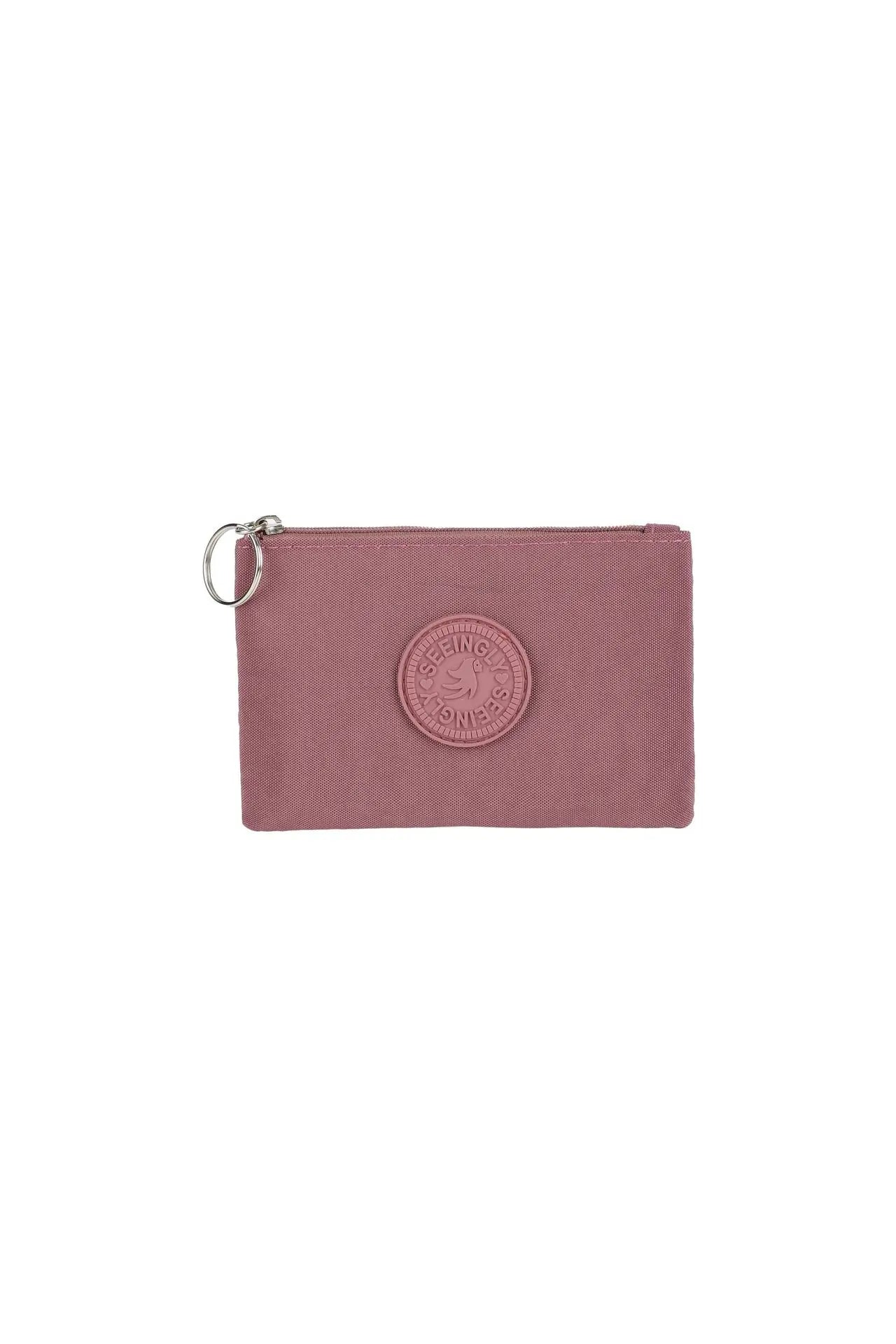 Casual Solid Nylon Coin Purse | Multi-Purpose Zipper Wallet Pouch additional angle