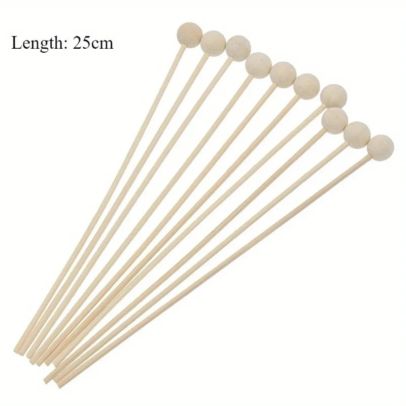 30Pcs Wood Bead Aroma Diffuser Sticks | Natural Rattan Reed Sticks for Home Fragrance alternate view