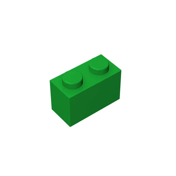 Educational Assemblage Gobricks Brick 1 x 2 without Bottom Tube | Compatible with Lego 3 detail view