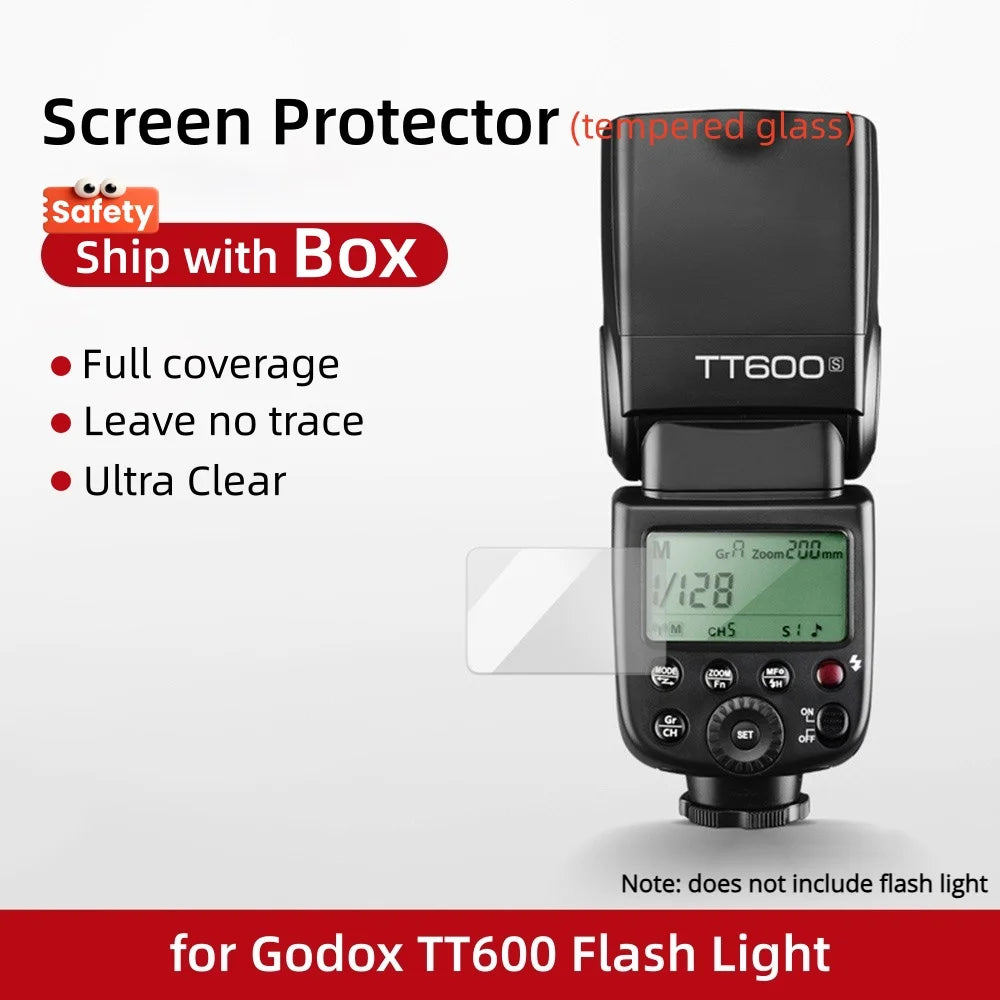 9H Tempered Film Glass Screen Protector Cap for Godox iT30Pro V480 V350 V1 V1Pro V685II V850III V860III TT600 XPro X3 V100 X3Pro