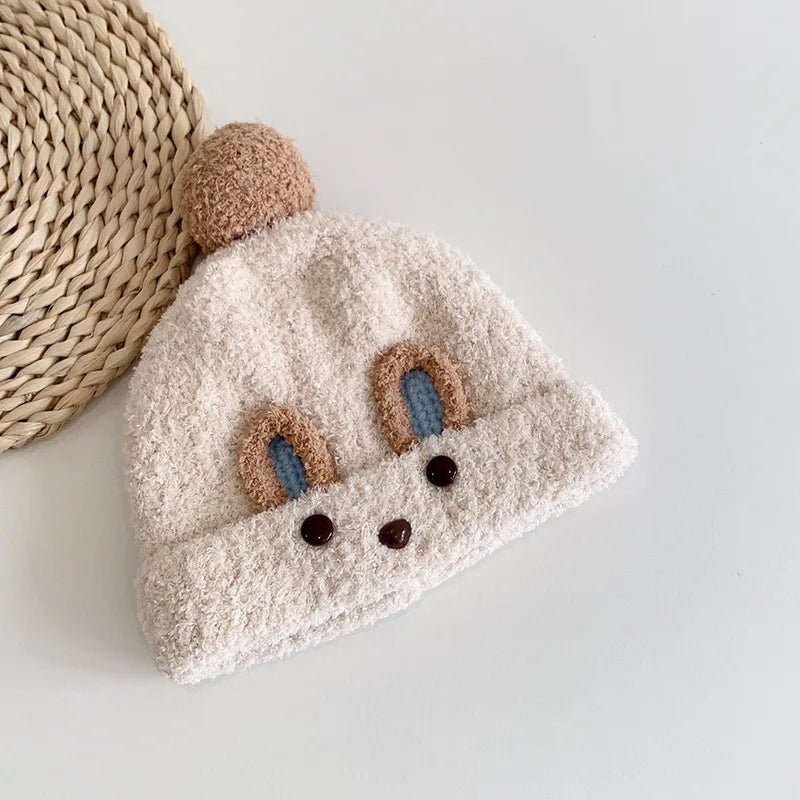 Little Bear Baby Knit Hat | Windproof Winter Cap with Ear Protection for Boys and Gir alternate view