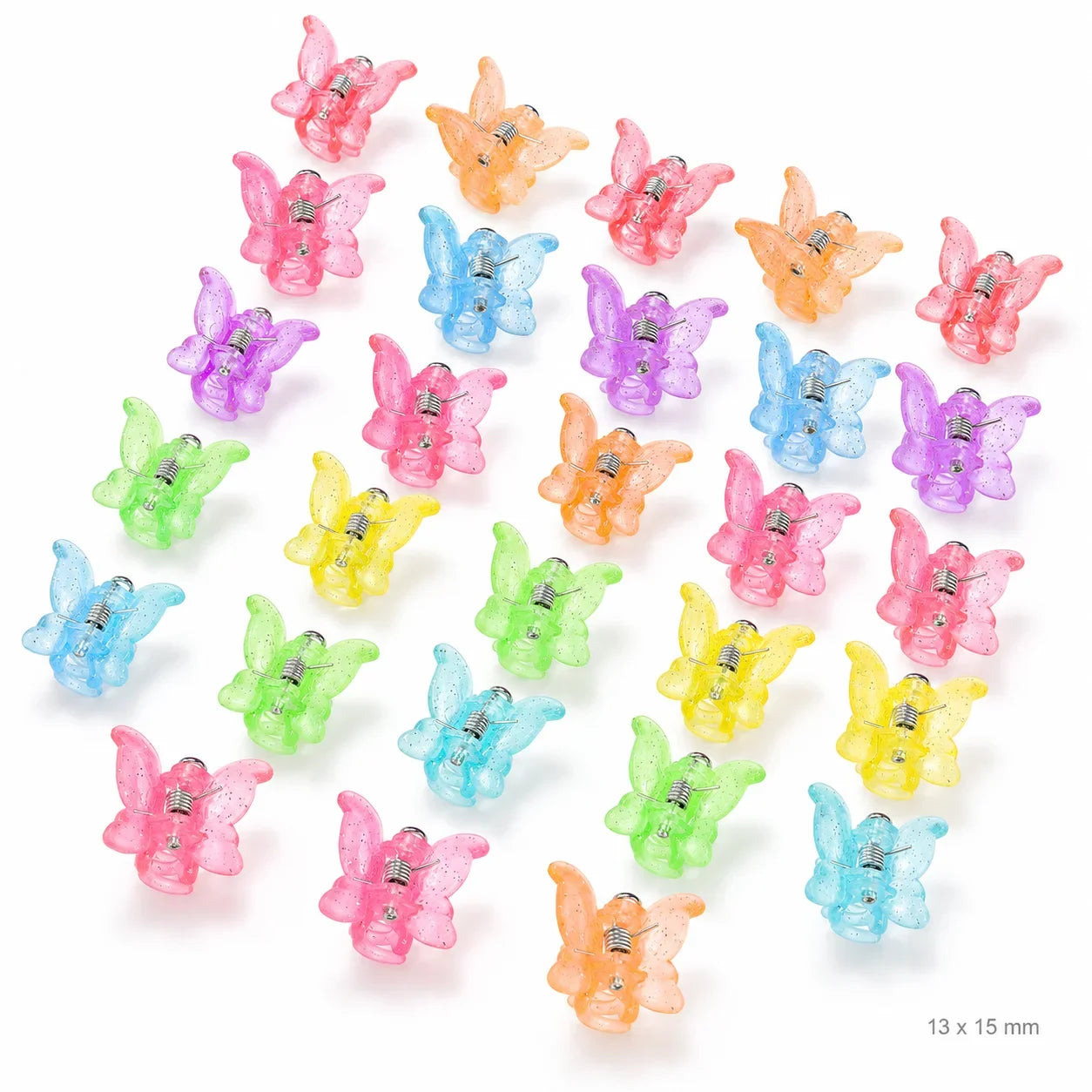 Macaron Color Flower Hair Clips Tiny Claw Clips Sweet Hairpins for Children Girls Fashion Hair Accessories