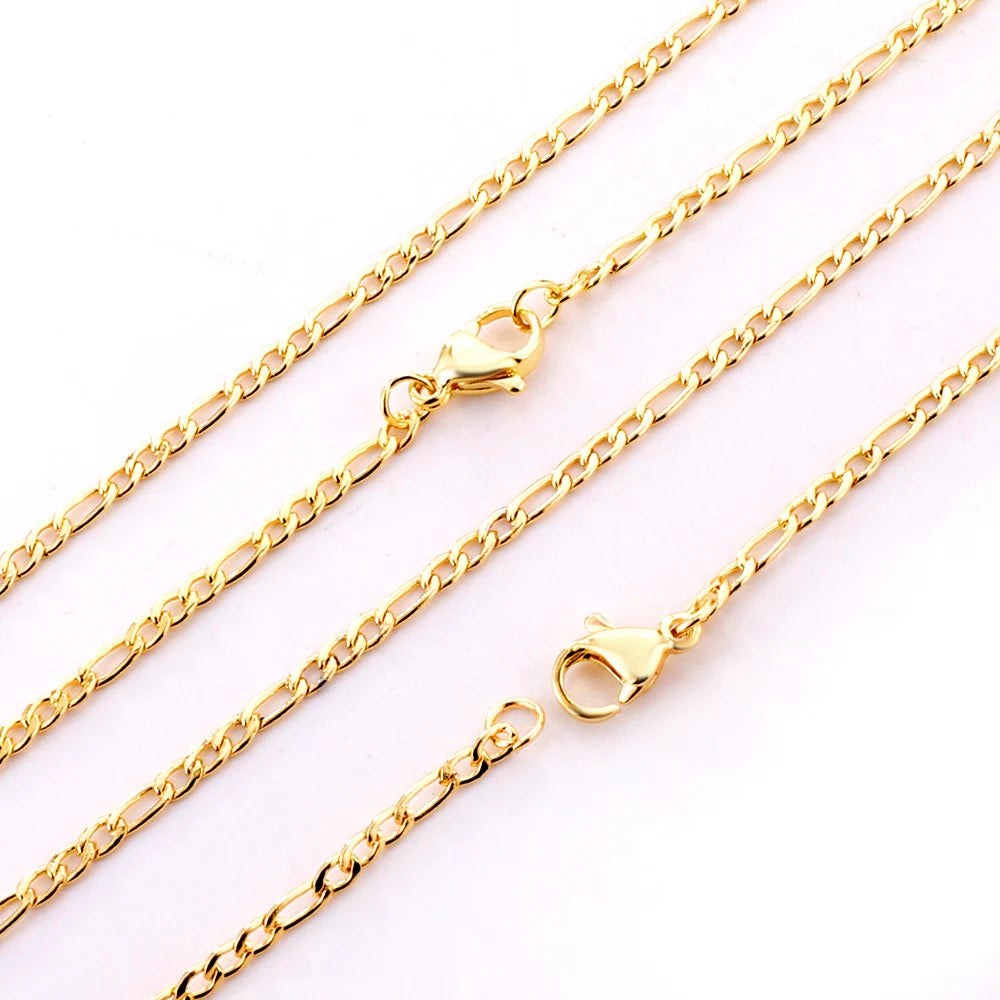 ASONSTEEL Stainless Steel Cuban Link Chain Necklace | Gold Unisex Trendy Jewelry alternate view