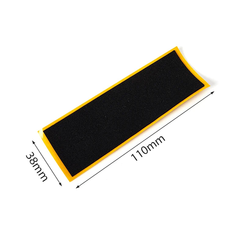 10Pcs Black Foam Fingerboard Grip Tape | Non-slip Deck Stickers 38x110mm additional angle