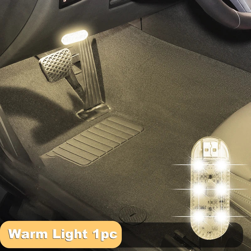 LED Car Mini Touch Light USB Charging Portable Auto Roof Ceiling Reading Night Lamp W alternate view