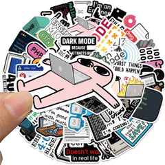 50 Pieces Funny Programming Meme Stickers | Geek Gift for Coders