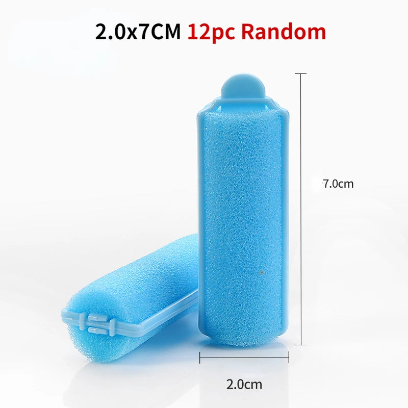 Soft Sponge Foam Cushion Hair Rollers | DIY Home Hair Styling Kit lifestyle view