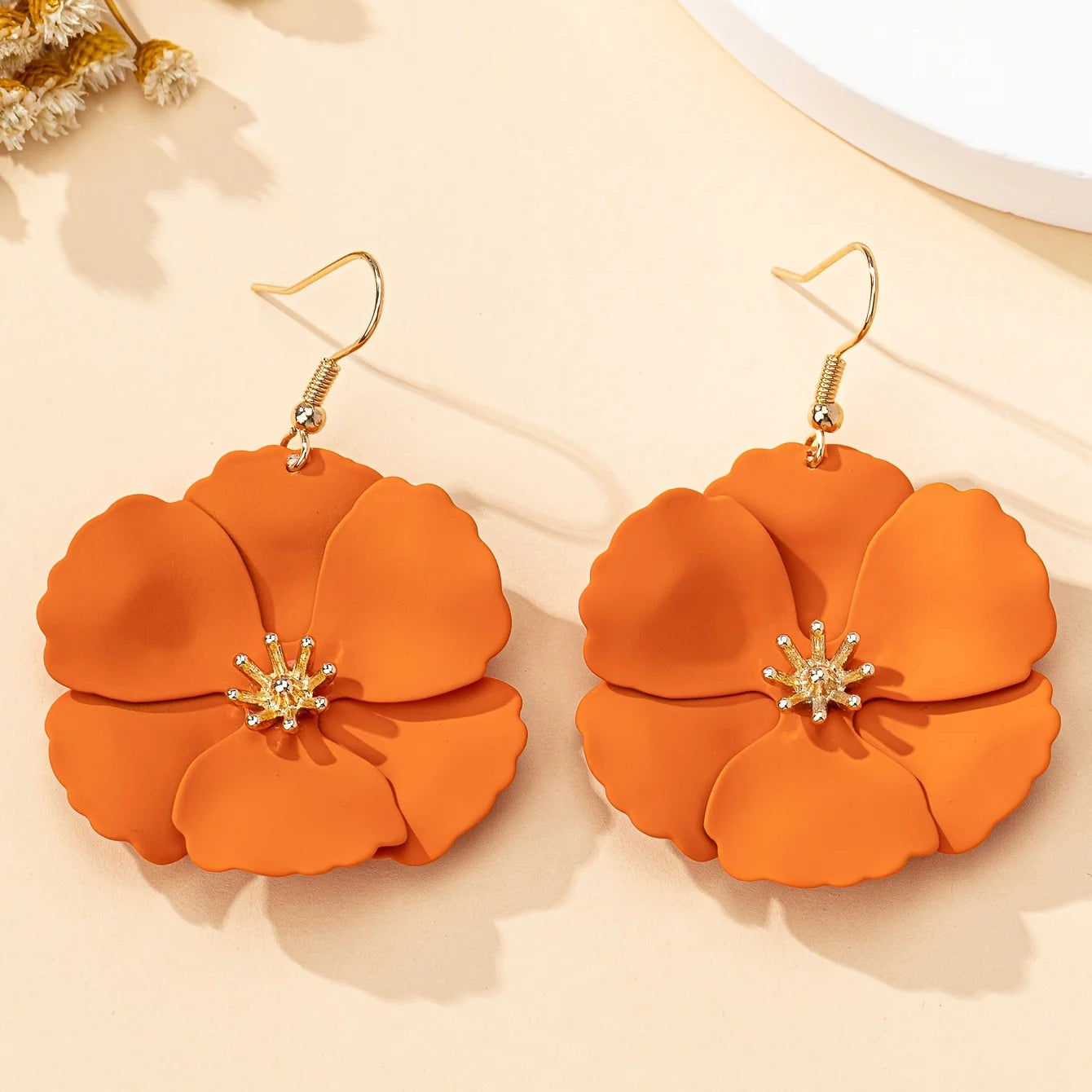 Women’s Floral Drop Earrings | Lightweight Spring and Summer Jewelry